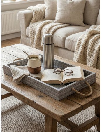 Bandeja Con Manija (Gris) - Juli Design Home 2