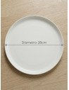 Plato Playo 28cm (Blanco Mate) - Juli Design Home