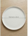 Plato Playo 25cm (Blanco Mate) - Juli Design Home