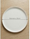 Plato Playo Postre 25cm (Blanco Mate) - Juli Design Home