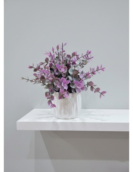 Planta Artificial Violeta Cerámica P1177 -  Juli Design Home