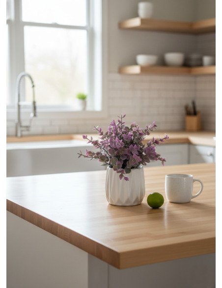 Planta Artificial Violeta Cerámica P1177 -  Juli Design Home