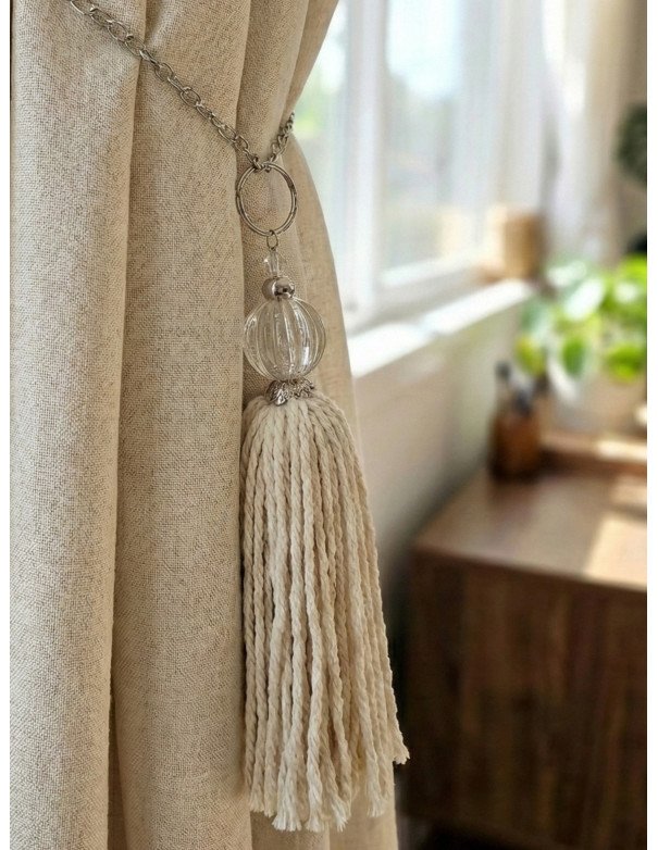 Borlas Chic Con Esfera de Acrilico - Juli Design Home