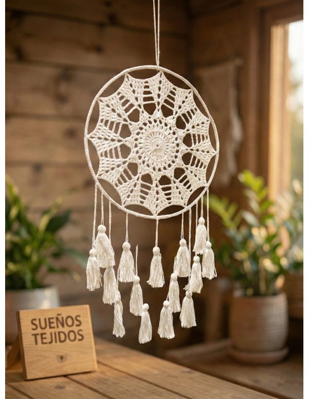 Atrapasueños Sonia Tejido en Crochet - Juli Design Home