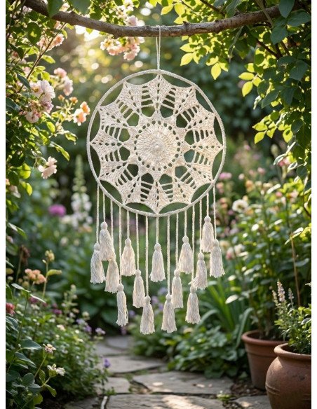 Atrapasueños Sonia Tejido en Crochet - Juli Design Home