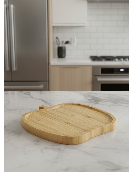 Bandeja Manzana Bambú - Juli Design Home