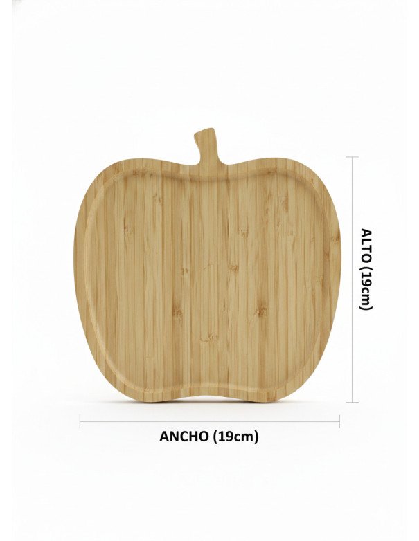 Bandeja Manzana Bambú - Juli Design Home