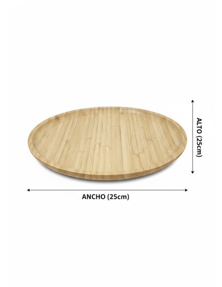 Bandeja / Plato de Bambú Circular - Juli Design Home