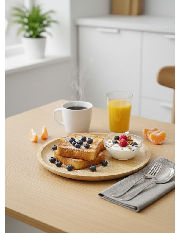 Bandeja / Plato de Bambú Circular - Juli Design Home