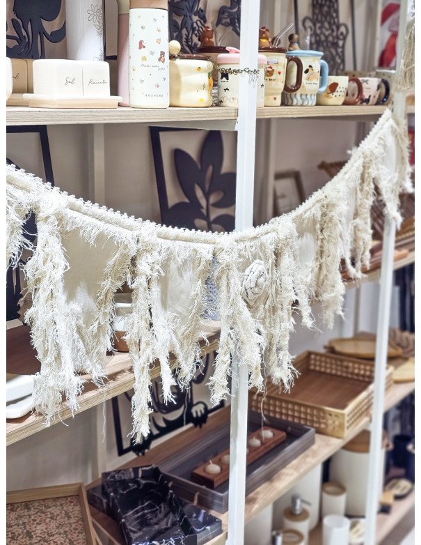 Banderines de Tela Rosa Decorativos - Juli Design Home