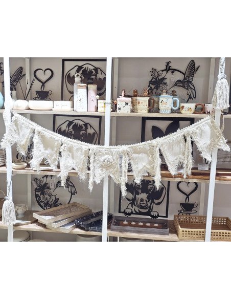 Banderines de Tela Rosa Decorativos - Juli Design Home