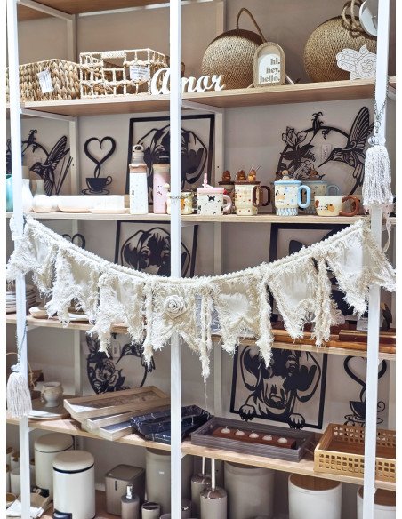 Banderines de Tela Rosa Decorativos - Juli Design Home