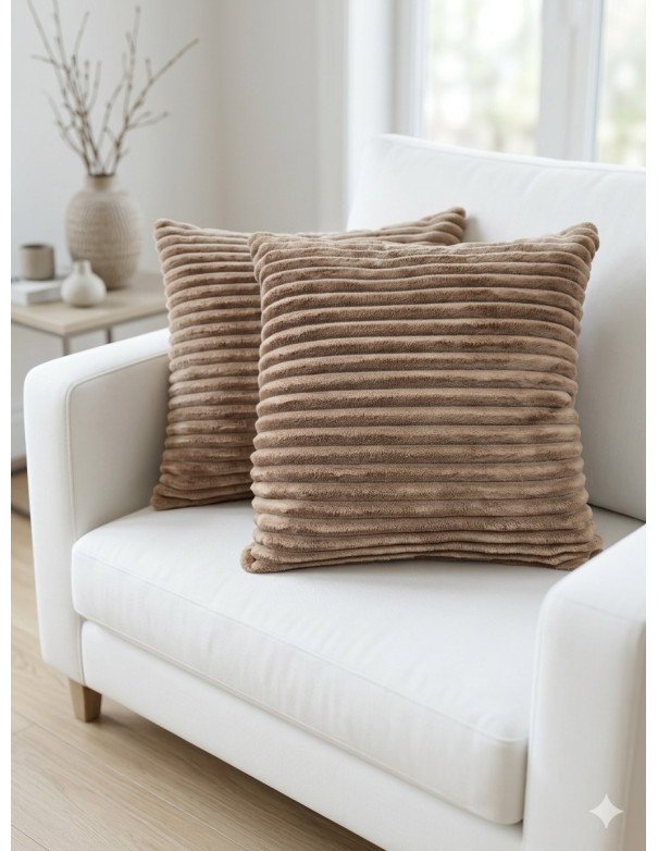 Almohadón Noelia 50x50 (Marrón) -  Juli Design Home