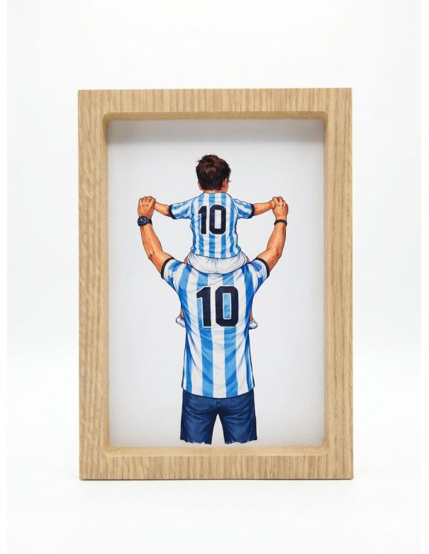 Cuadro Papa e Hijo Argentina -  Juli Design Home