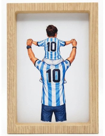 Cuadro Papa e Hijo Argentina -  Juli Design Home