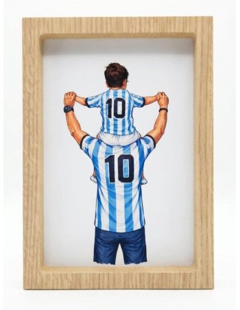 Cuadro Papa e Hijo Argentina -  Juli Design Home