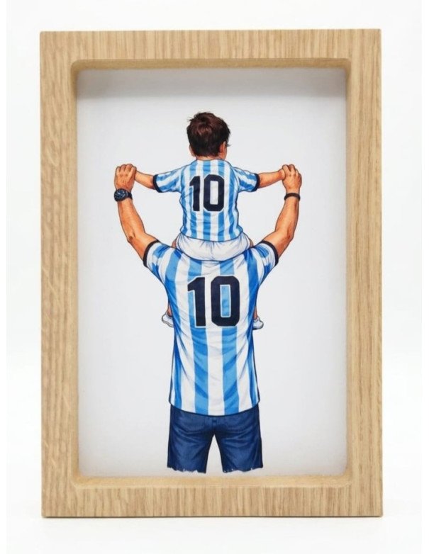 Cuadro Papa e Hijo Argentina -  Juli Design Home