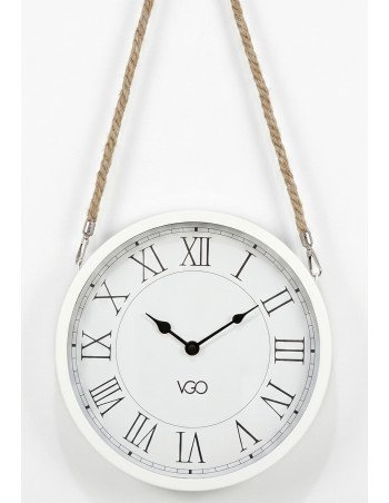 Reloj Colgante con Soga 27cm Blanco - Juli Design Home 2