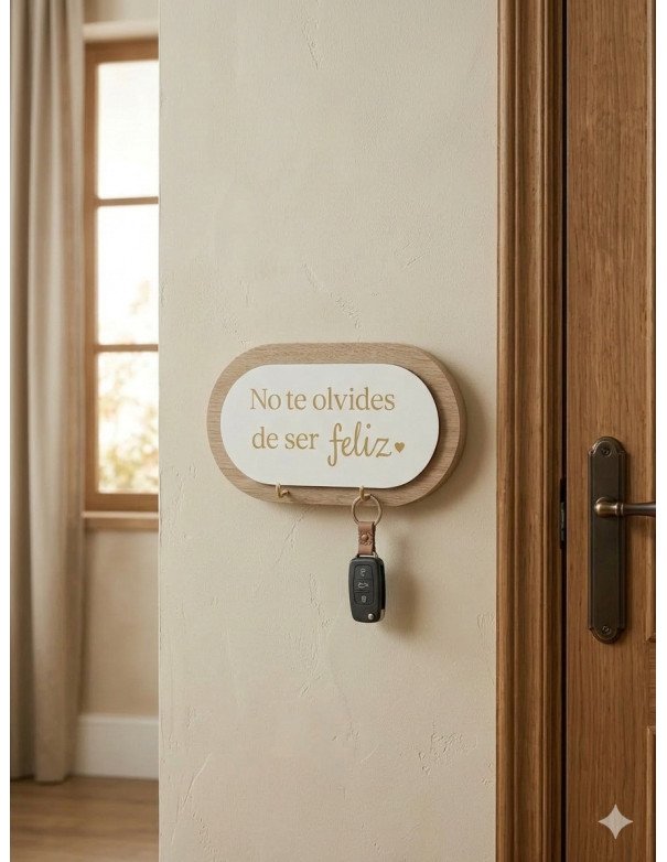 Porta Llaves Ser Feliz - Juli Design Home