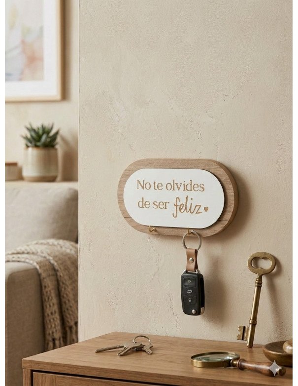 Porta Llaves Ser Feliz - Juli Design Home