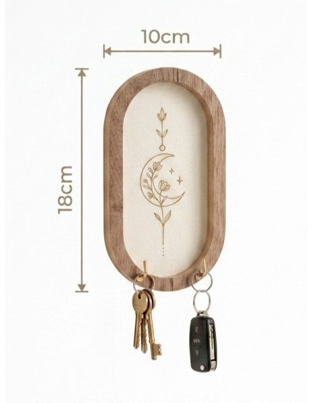 Porta Llaves Luna Flores - Juli Design Home
