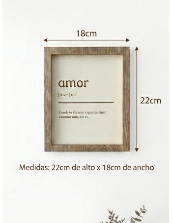 Cuadro Definición Amor -  Juli Design Home 2