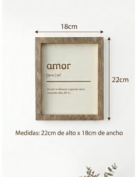 Cuadro Definición Amor -  Juli Design Home