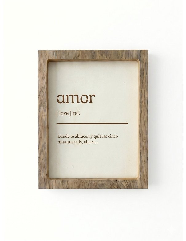 Cuadro Definición Amor -  Juli Design Home