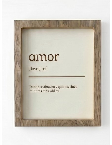 Cuadro Definición Amor -  Juli Design Home