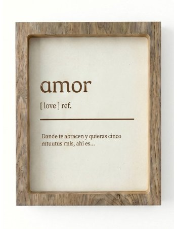 Cuadro Definición Amor -  Juli Design Home