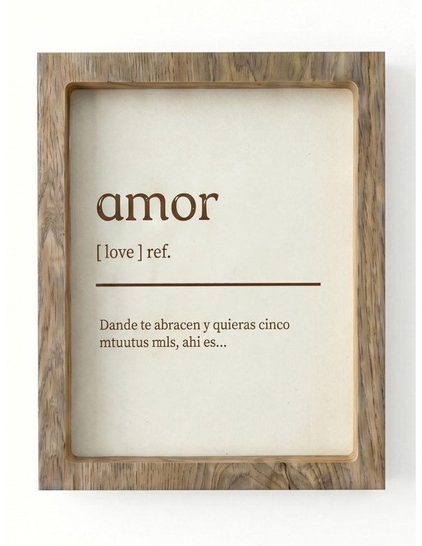 Cuadro Definición Amor -  Juli Design Home
