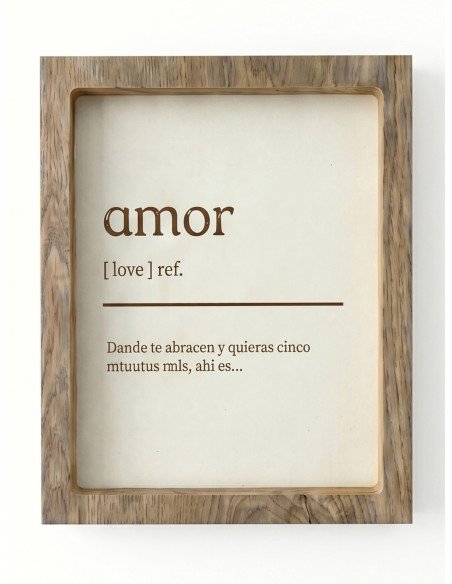 Cuadro Definición Amor -  Juli Design Home