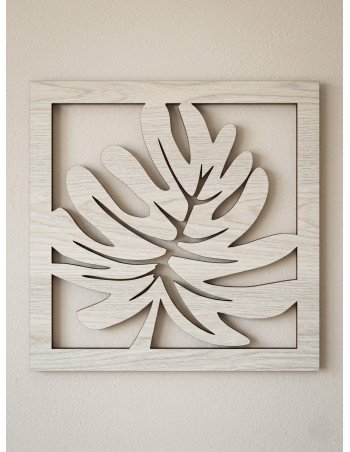 Cuadro Hoja I - Teka 35cm 6mm - Juli Design Home