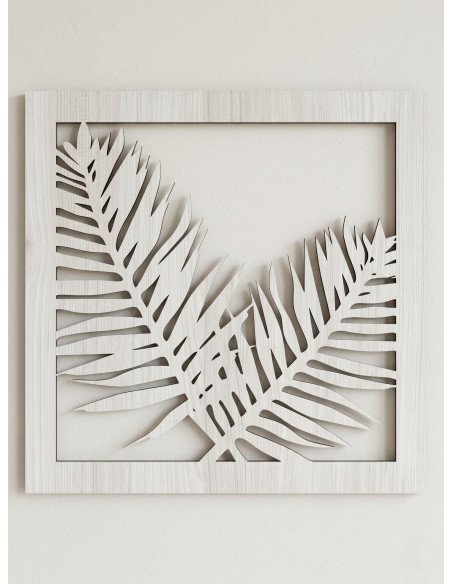 Cuadro Hoja II - Teka 40cm 6mm - Juli Design Home