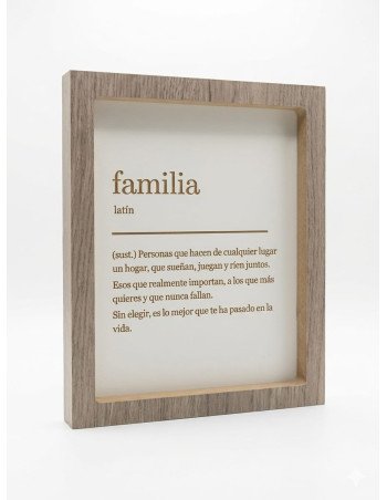 Cuadro Definición Familia -  Juli Design Home
