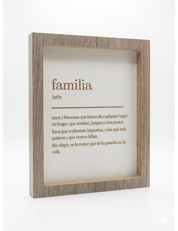 Cuadro Definición Familia -  Juli Design Home