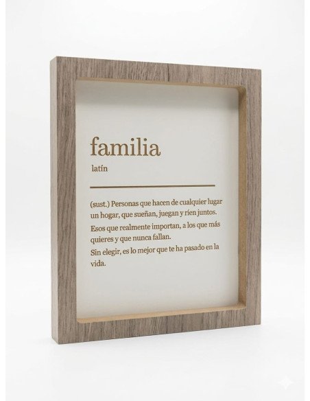 Cuadro Definición Familia -  Juli Design Home