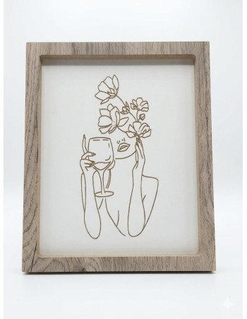 Cuadro Mujer Copa -  Juli Design Home