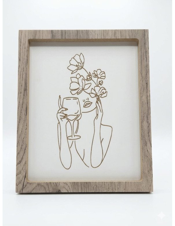 Cuadro Mujer Copa -  Juli Design Home