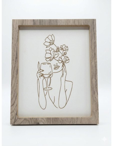 Cuadro Mujer Copa -  Juli Design Home
