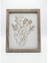 Cuadro Corazón Flores -  Juli Design Home