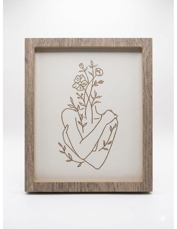 Cuadro Mujer Floreciendo -  Juli Design Home
