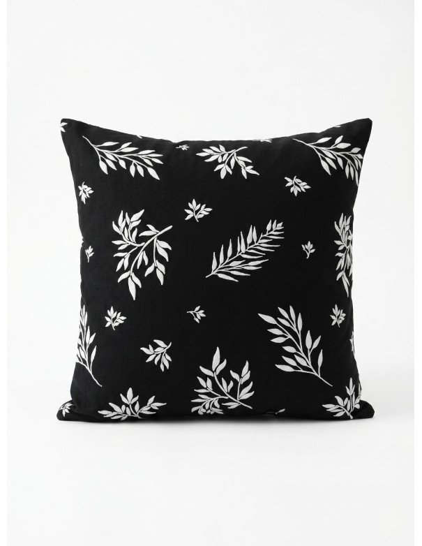 Funda de Almohadón Estampada 50x50 (Negro) -  Juli Design Home