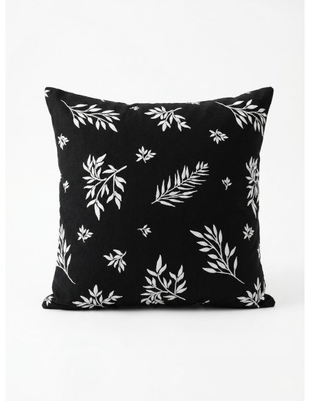 Funda de Almohadón Estampada 50x50 (Negro) -  Juli Design Home