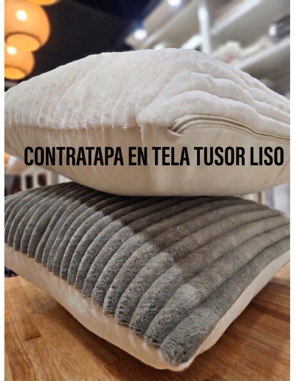 Funda de Almohadón Noelia 50x50 (Gris) -  Juli Design Home