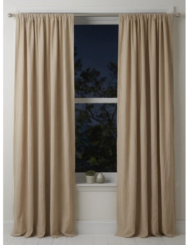 Juego de Cortinas Tusor Blanco - Juli Design Home