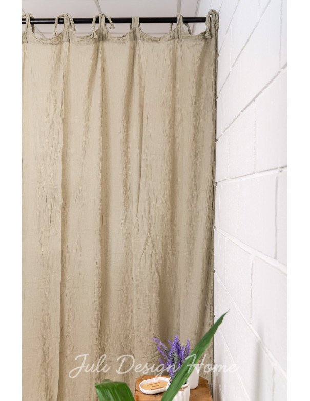 cortina de tela para baño