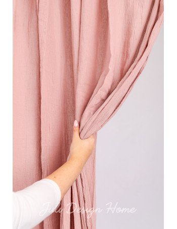 cortina para baño rosa 2