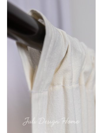 Juego de Cortinas Tusor Natural - Juli Design Home 2