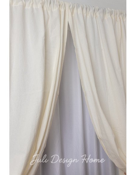 Juego de Cortinas Tusor Natural - Juli Design Home